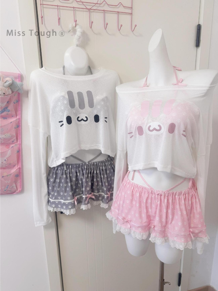 Pipe Bending Spring - Women Y2K Two Piece Set Butterfly