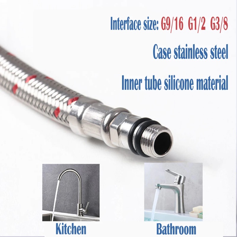 2PCS 60cm Flexible Plumbing Pi - Flexible Hose Braided บทวิจารณ์และราคา