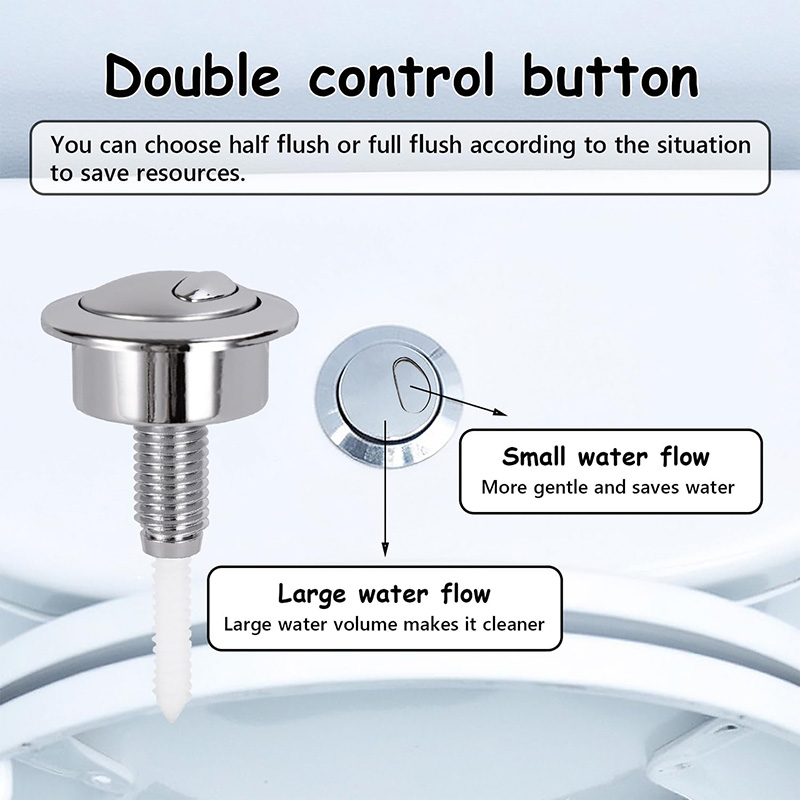 Dual Flush Toilet Button Flush - Toilet Fill Valve บทวิจารณ์และราคา