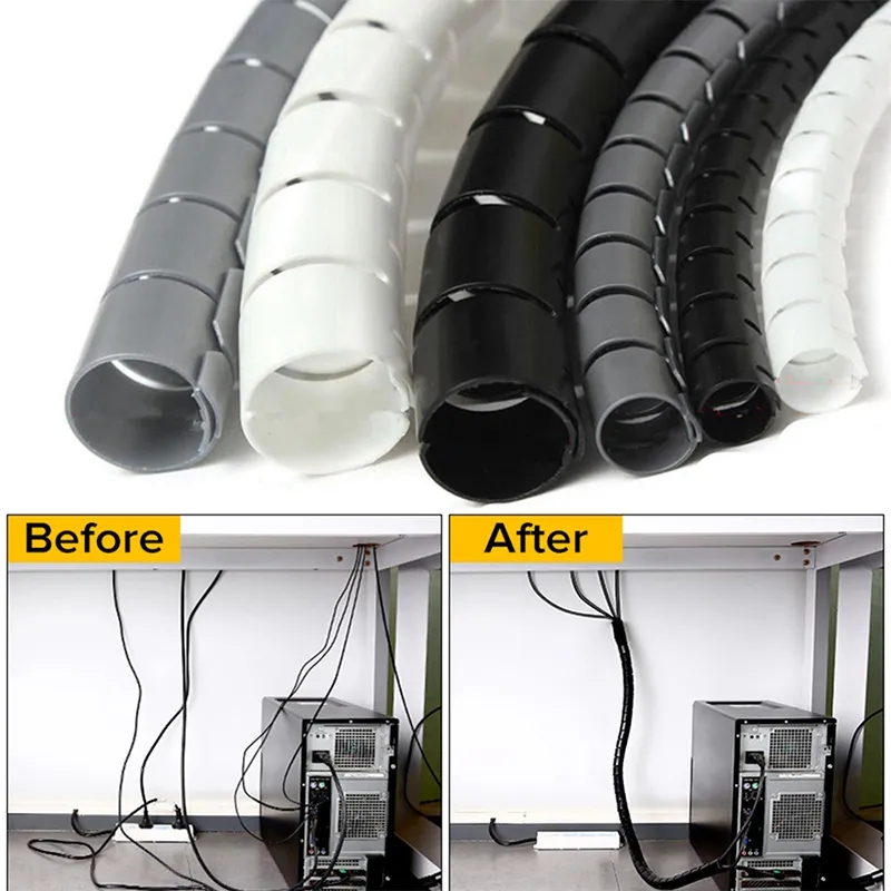 1/2M Flexible Spiral Cable Org - Plastic Pipe Clip บทวิจารณ์และราคา
