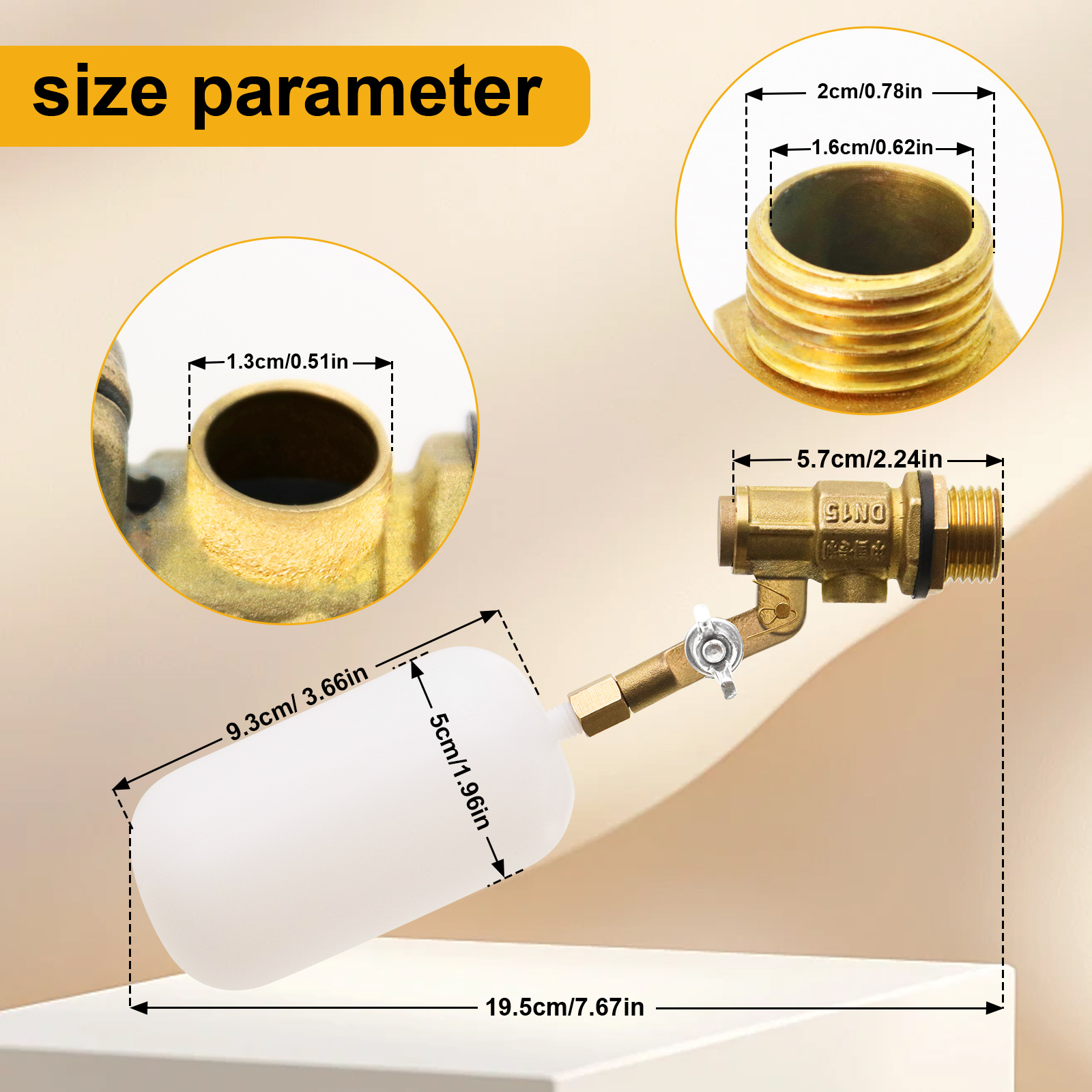 1/2 Inch Copper Calve Float Ba - Float Ball Valve บทวิจารณ์และราคา