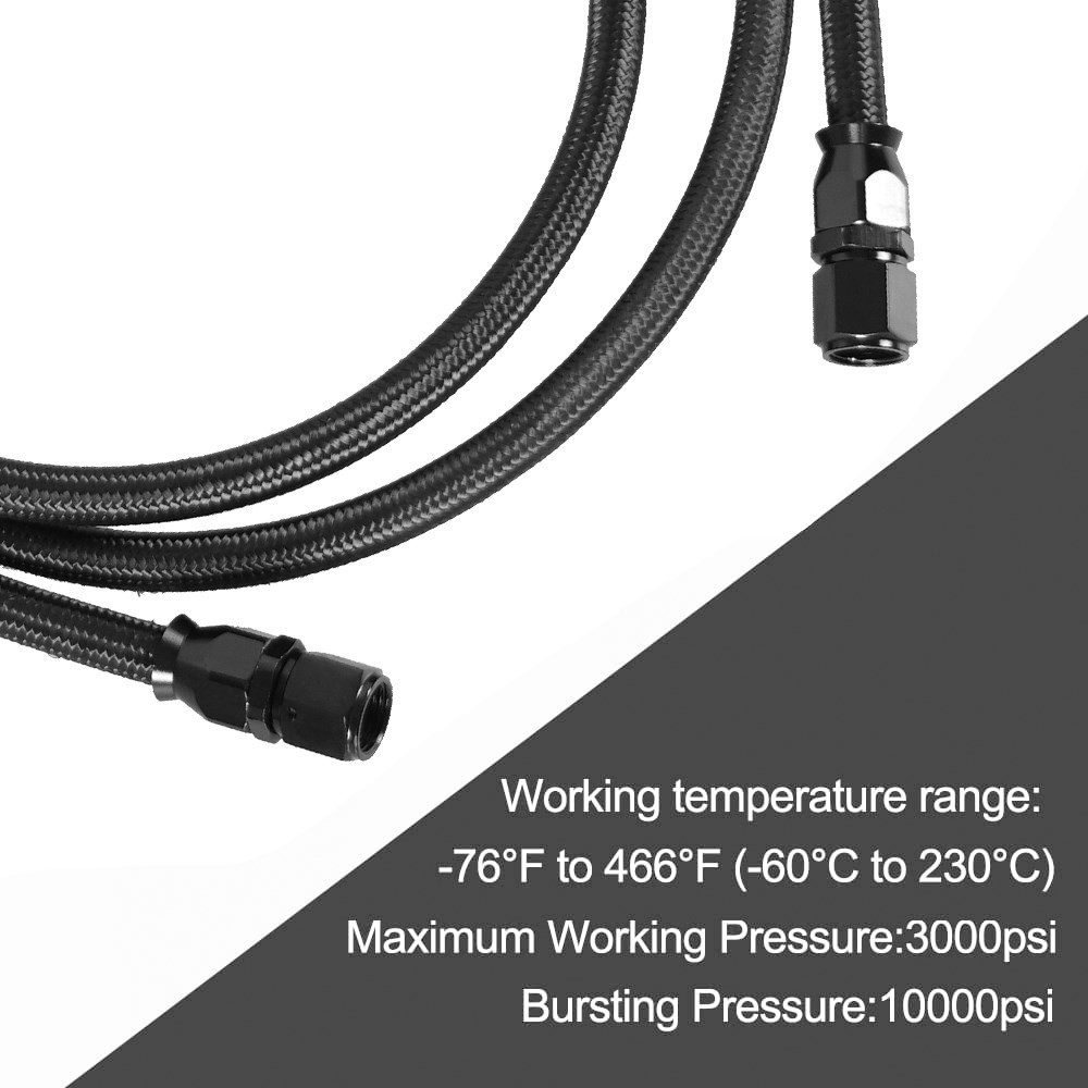 2 X 7Ft AN6 Flexible PTFE Tran - Flexible Hose Braided บทวิจารณ์และราคา