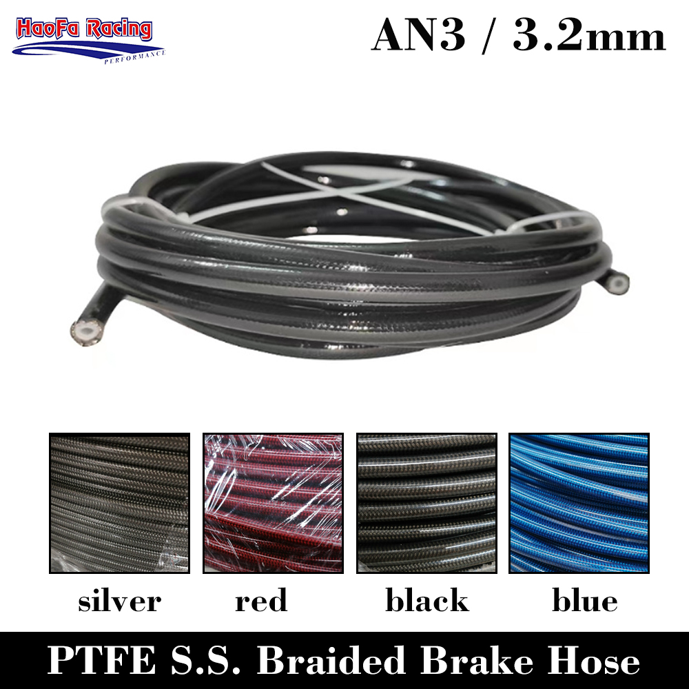 AN3 Motorcycle PTFE Brake Line - Flexible Hose Braided บทวิจารณ์และราคา
