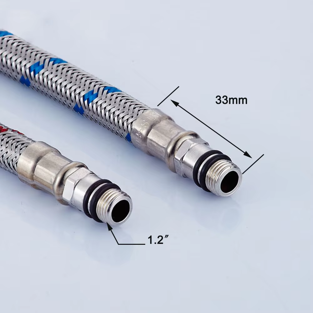 G1/2 G3/8 G9/16 50cm 1 pair St - Flexible Hose Braided บทวิจารณ์และราคา