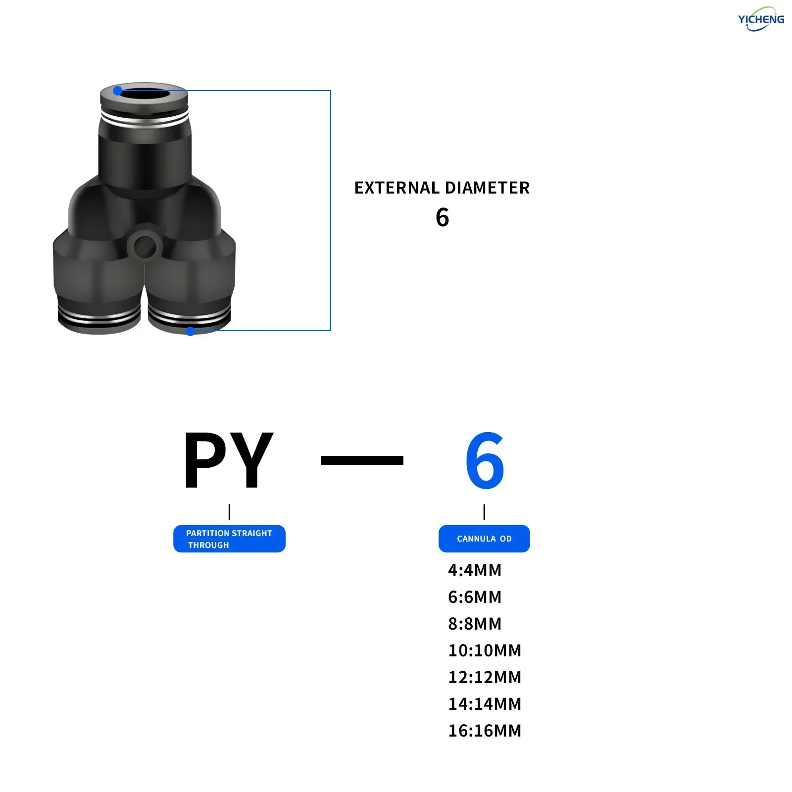 PNEUMATIC Hose Connector 6MM O - Push Fit Connector บทวิจารณ์และราคา
