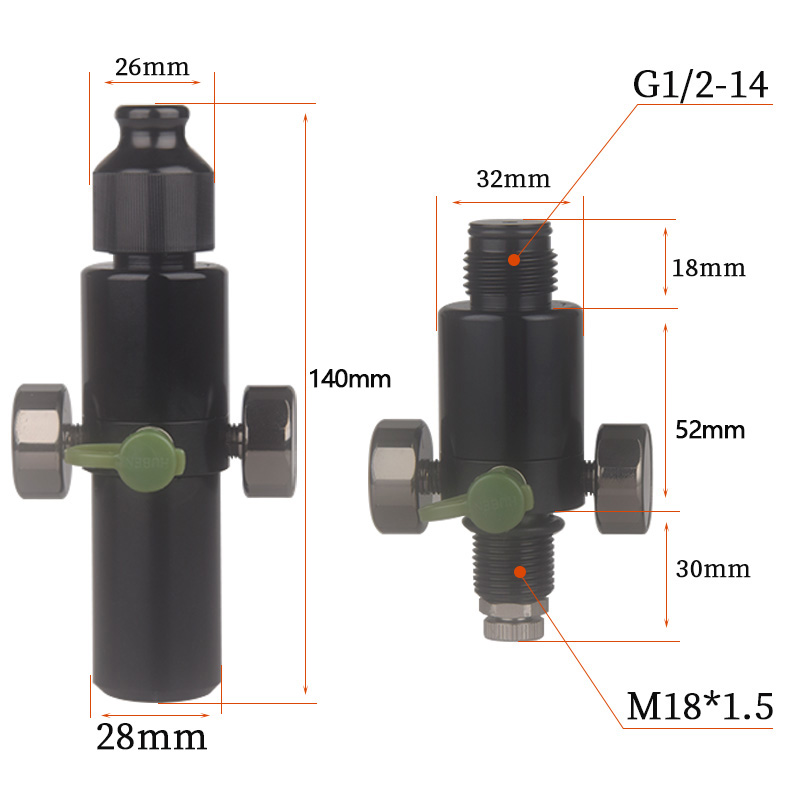 HPA Scuba M18*1.5 Pressure Reg - Float Ball Valve บทวิจารณ์และราคา