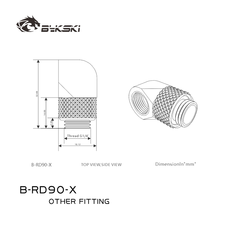 BYKSKI G1/4'' 90 Degree Rotary - Compression Fitting Brass บทวิจารณ์และราคา