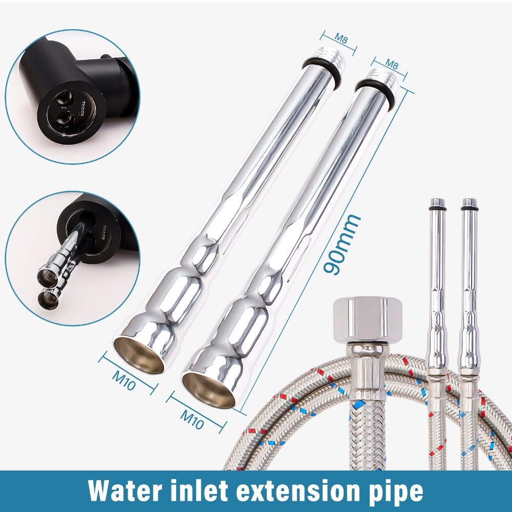 2PCS Flexible Plumbing Pipes G - Flexible Hose Braided บทวิจารณ์และราคา
