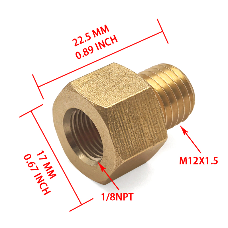 High Pressure Brass Adapter M1 - Compression Fitting Brass บทวิจารณ์และราคา