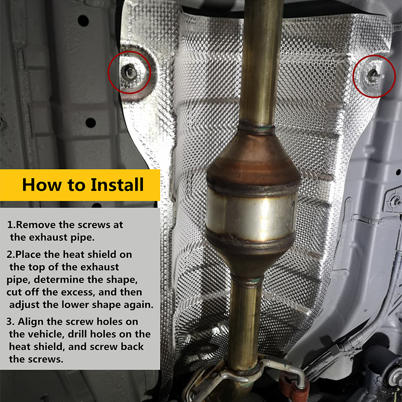 Car Embossed Aluminum Heat Shi - Pipe Freeze Spray บทวิจารณ์และราคา