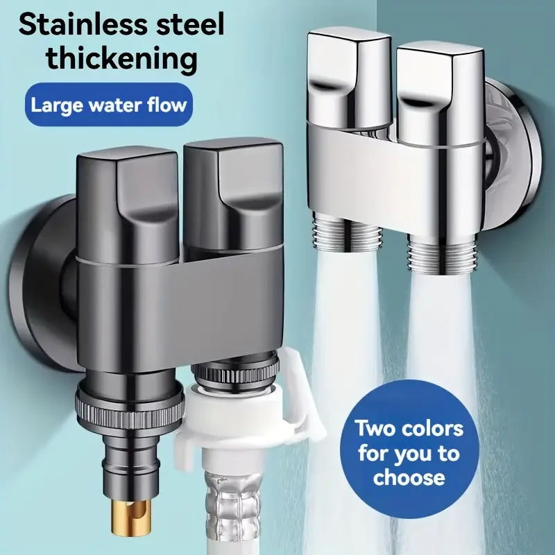 Stainless steel double outlet  - Toilet Fill Valve บทวิจารณ์และราคา