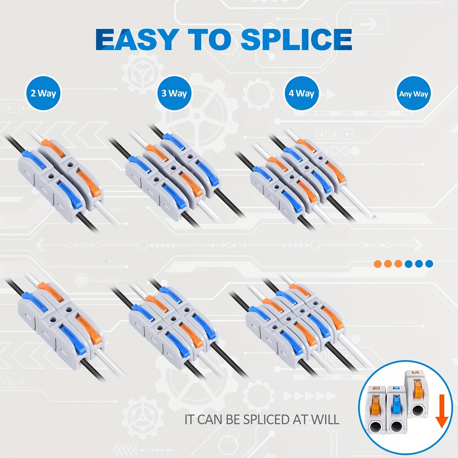 Lever Wire Connectors, 10pcs/6 - Push Fit Connector บทวิจารณ์และราคา