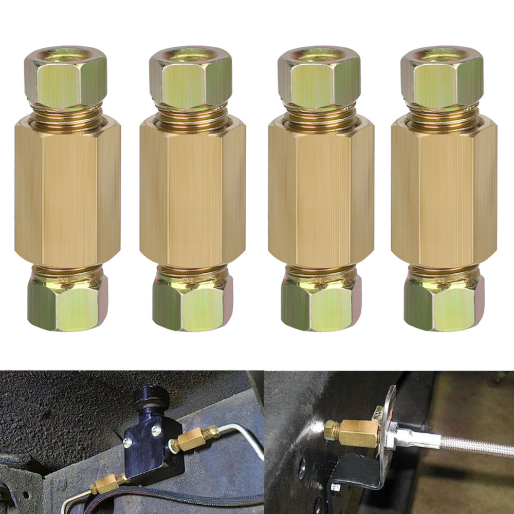 12pcs 3/16 (3/8-24 Inverted) B - Compression Fitting Brass บทวิจารณ์และราคา