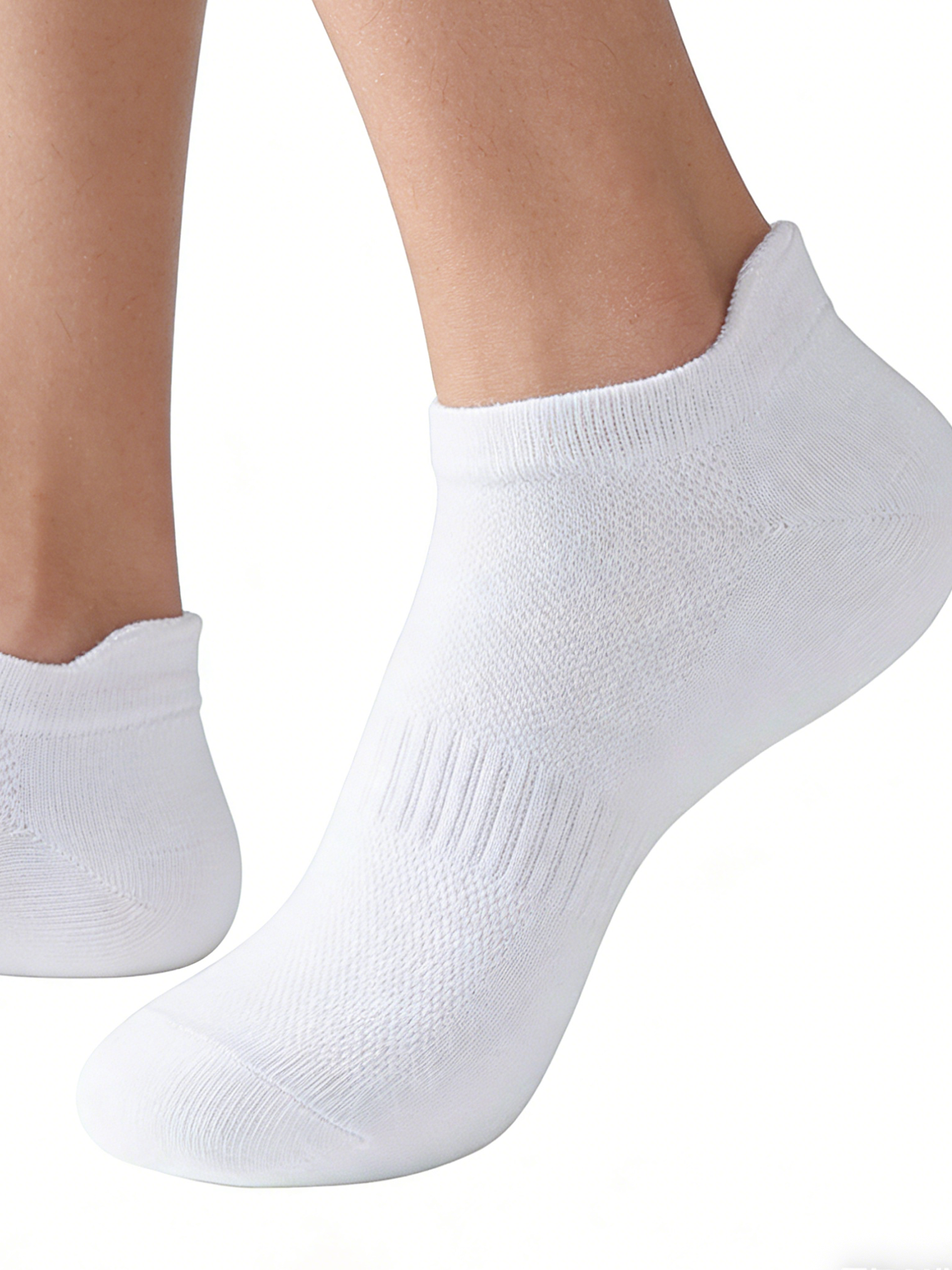 6 Pairs Women Men White Ankle  - Pipe Bending Spring บทวิจารณ์และราคา