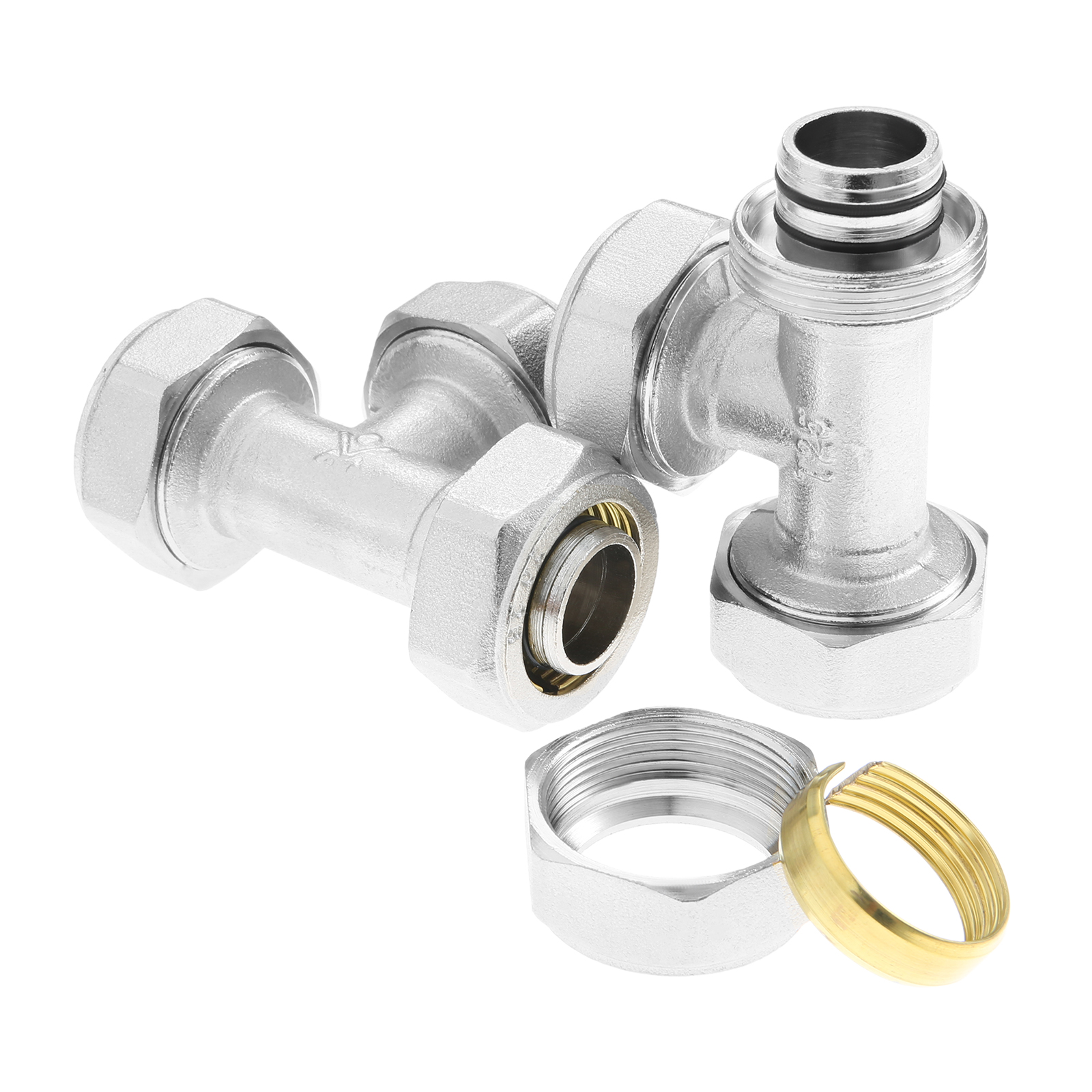 2Pcs 3/4’’ Tee Air Line Fittin - Compression Fitting Brass บทวิจารณ์และราคา