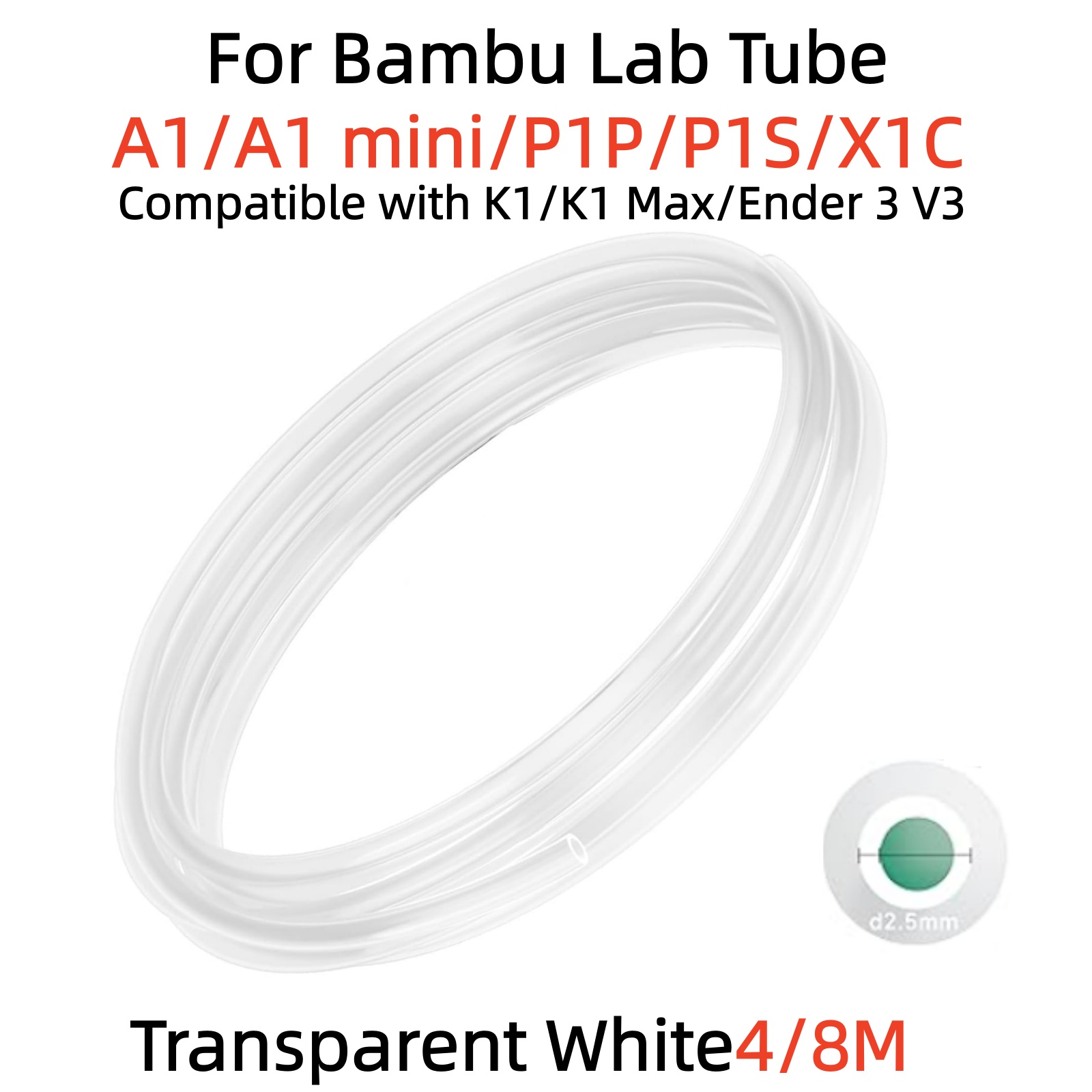 For Bambu Lab Ptfe Tube P1P AM - Ptfe Tape Thread บทวิจารณ์และราคา