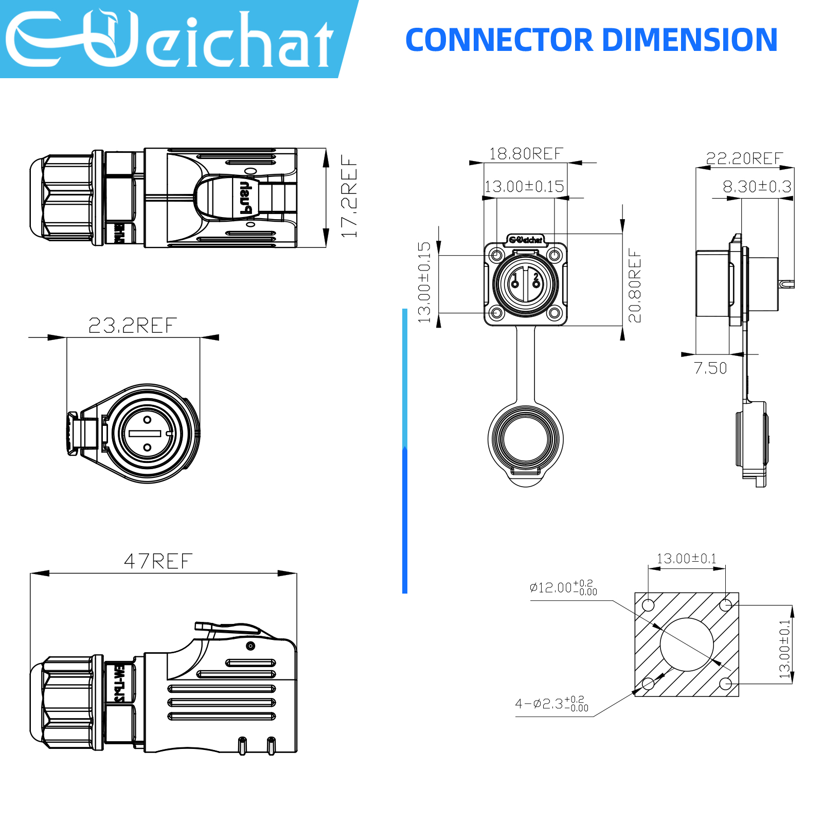 LP12 M12 IP68 Waterproof Outdo - Push Fit Connector บทวิจารณ์และราคา