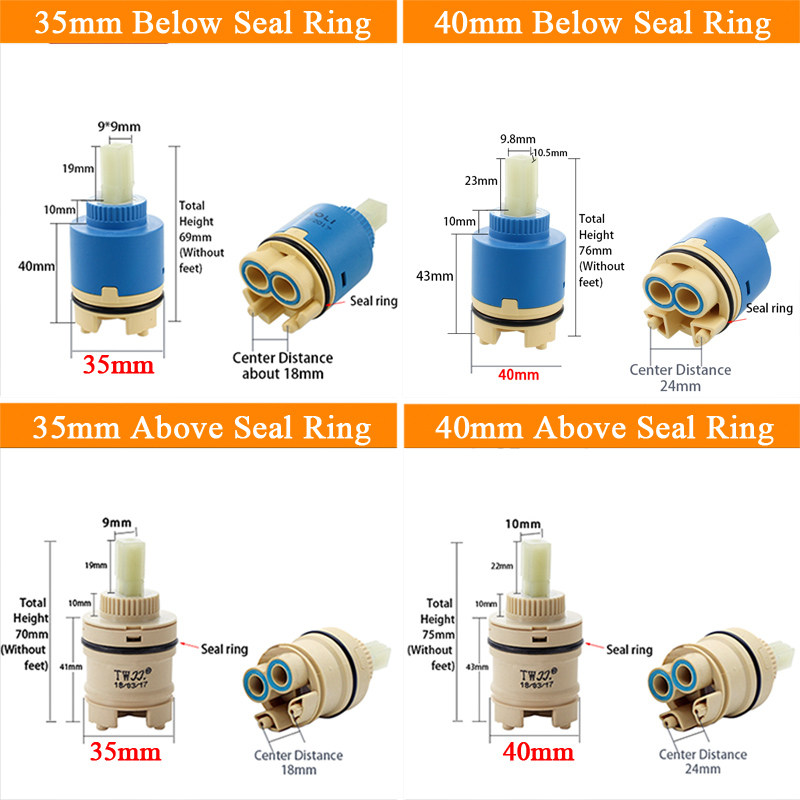 Tap Mixing High spool Valve 35 - Basin Mixer Cartridge บทวิจารณ์และราคา