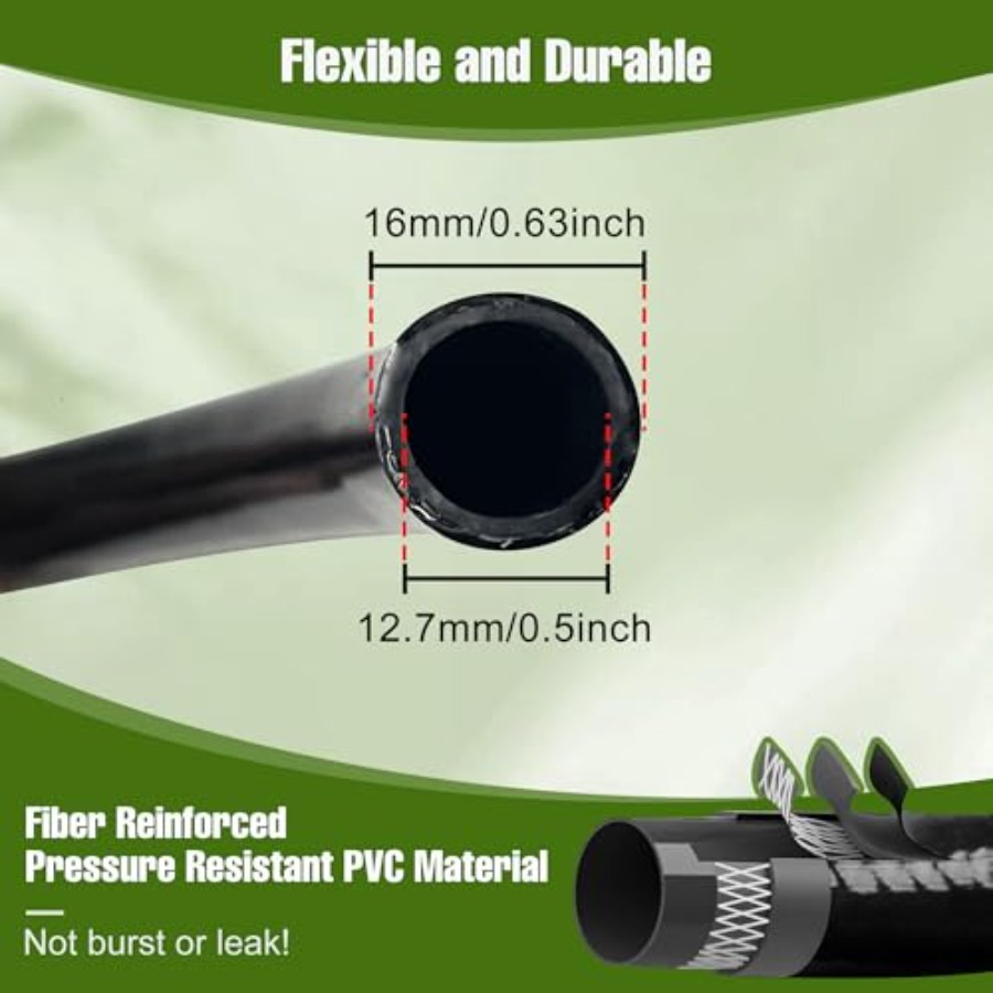 100FT 1/2 Inch Drip Irrigation - Push Fit Connector บทวิจารณ์และราคา